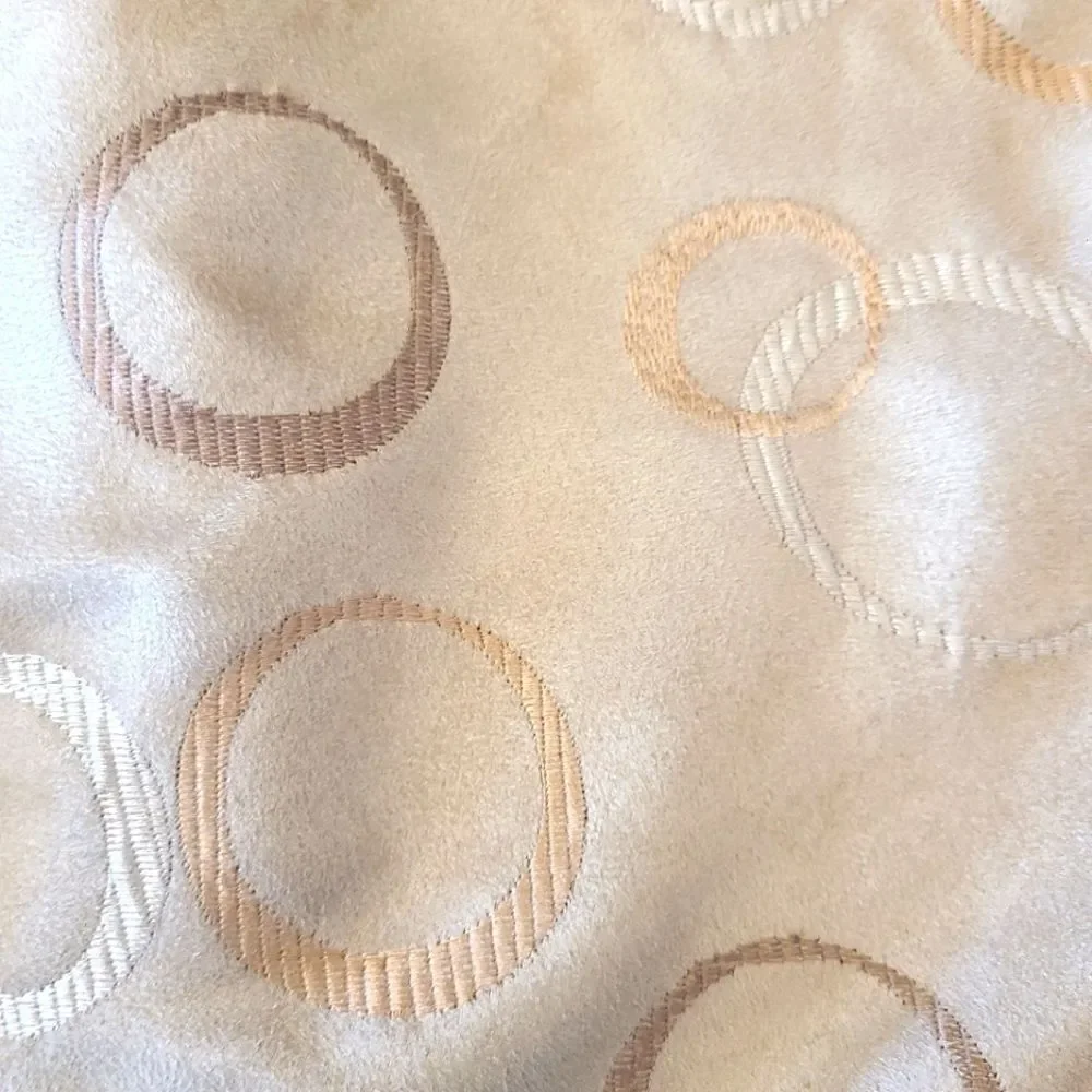 Veratex Cafe Curtains Embroidered Suede Grommets Sz‎ 54